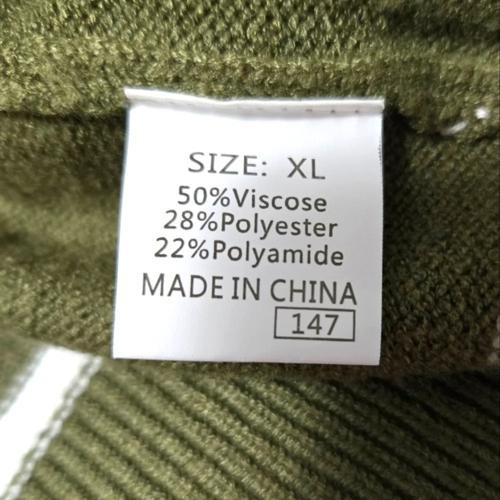 Evaless turtleneck Sweater. Green. XL